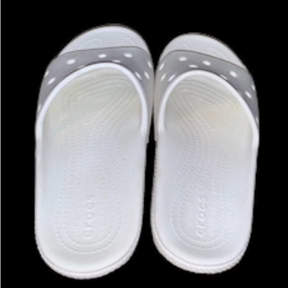 CROCS Ionic Comfort White slides unisex women’s sandals size 8 men’s size 6 - Picture 3 of 13